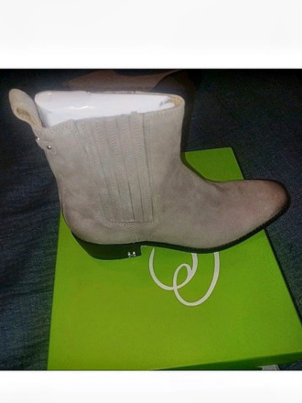 Sam Edelman Bronson Suede Ankle Boots in Putty Suede US 10.5 NWT